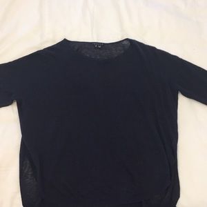 Theory mid sleeve sweater top